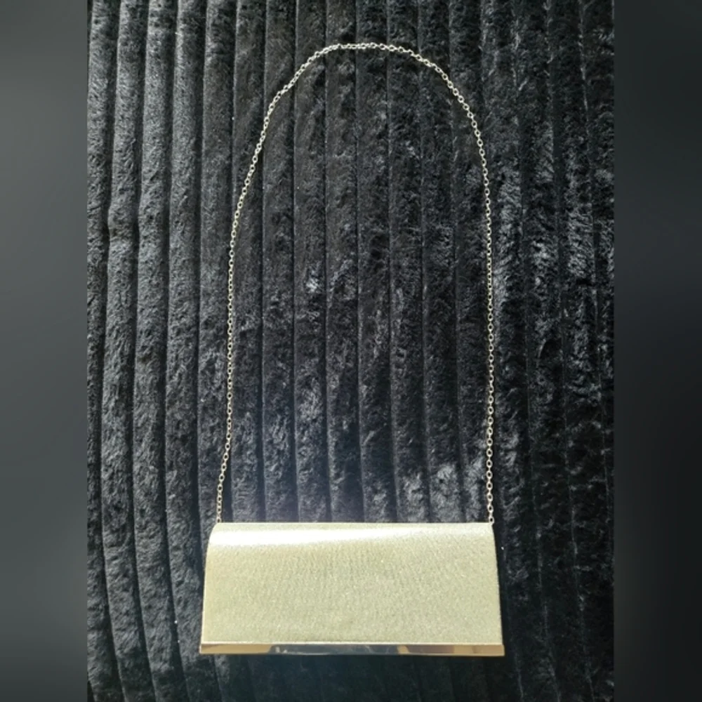 Elegant Silver RSVP Evening Clutch